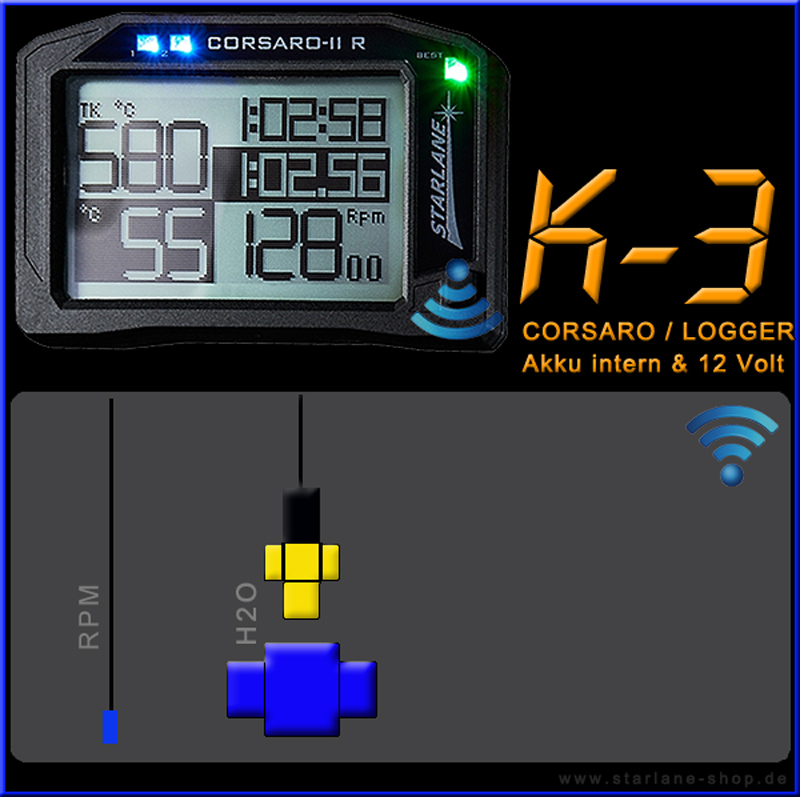 Rennkart Laptimer mit Datenerfassung